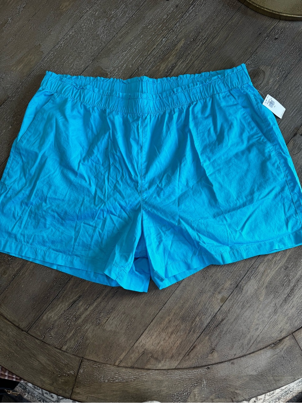 Old Navy Pull On Shorts Womens XXL Blue Elastic Waist Casual Summer NWT